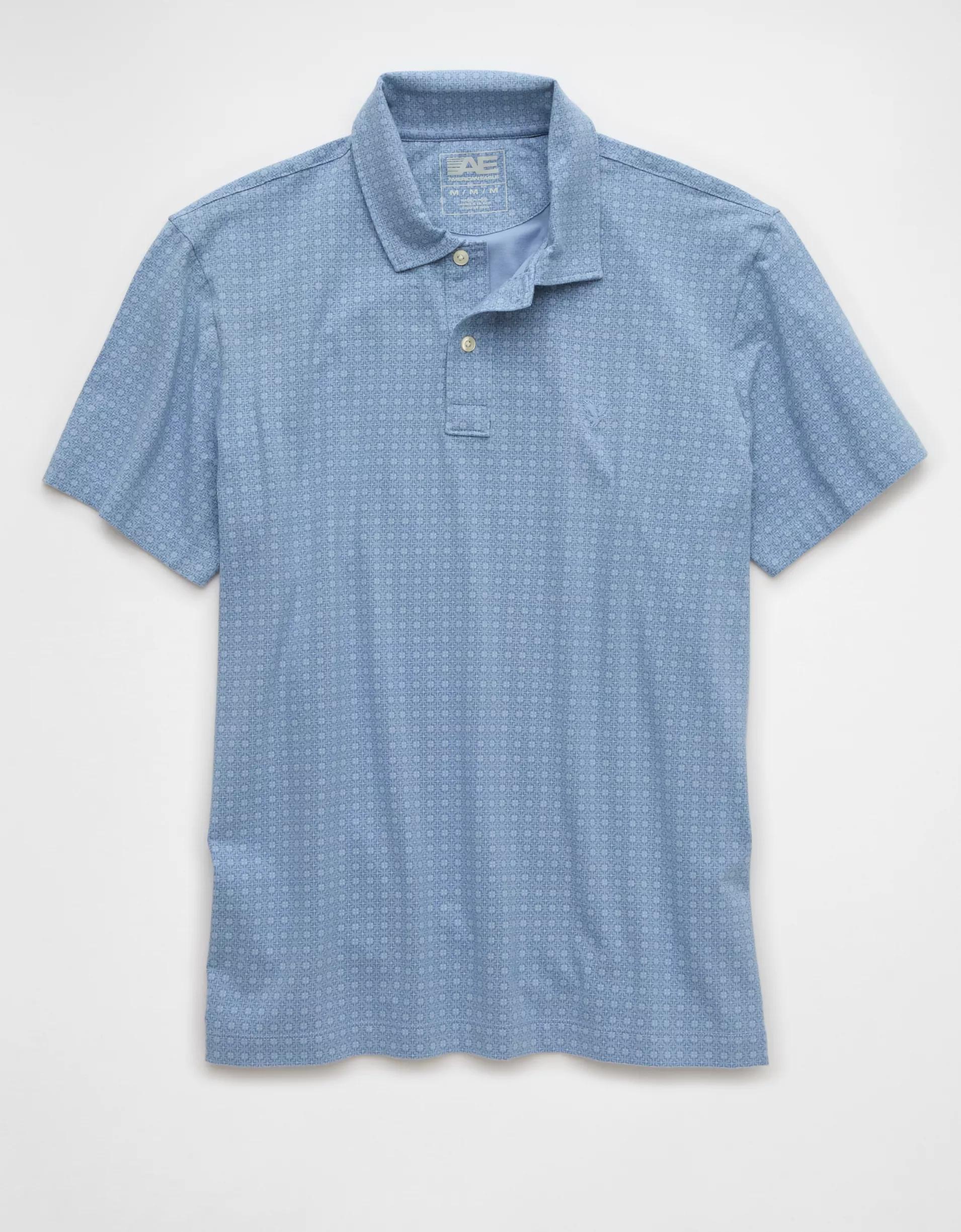 AE 24/7 Club Logo Printed Polo Shirt Product Image