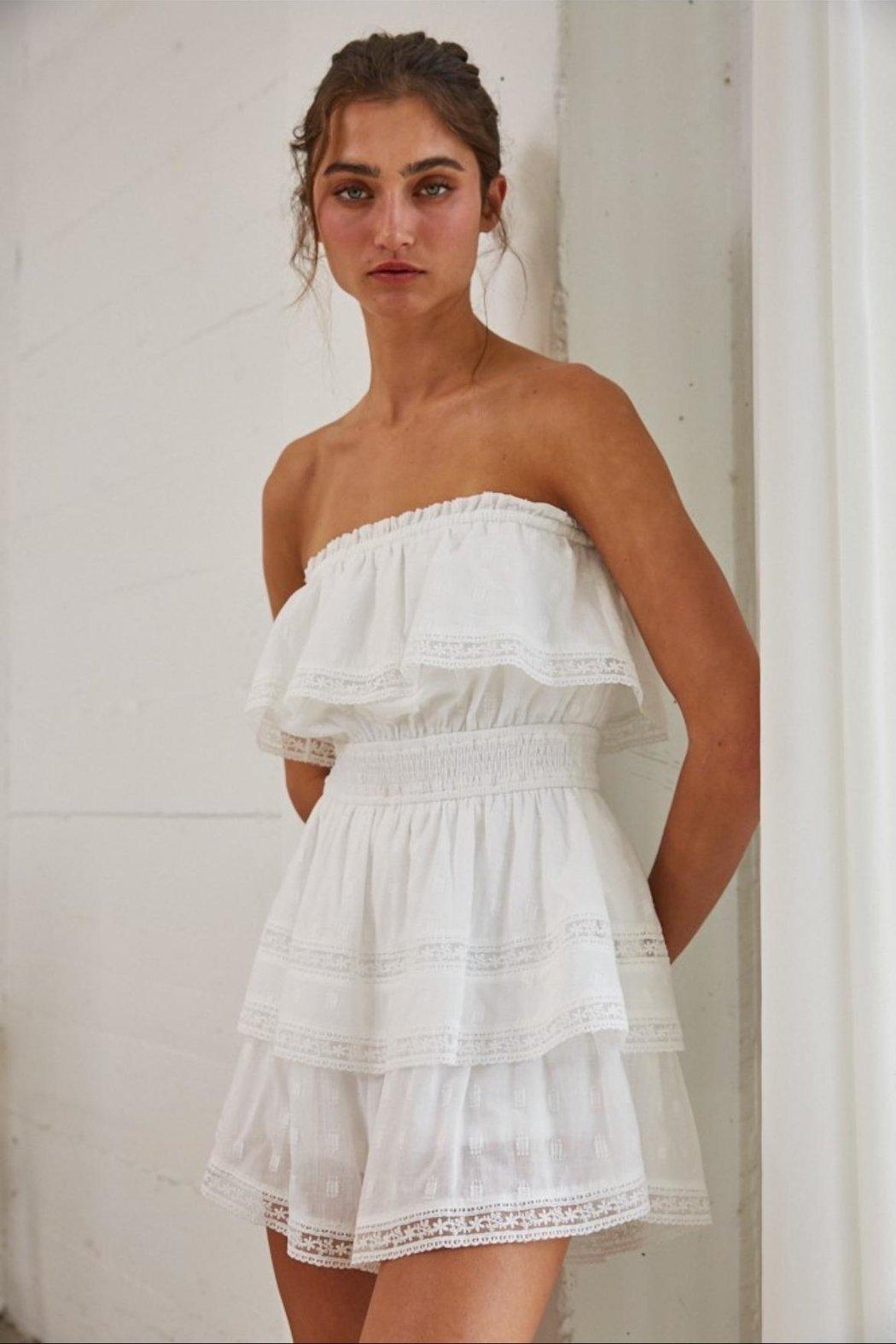 Tiered Tube Romper Product Image