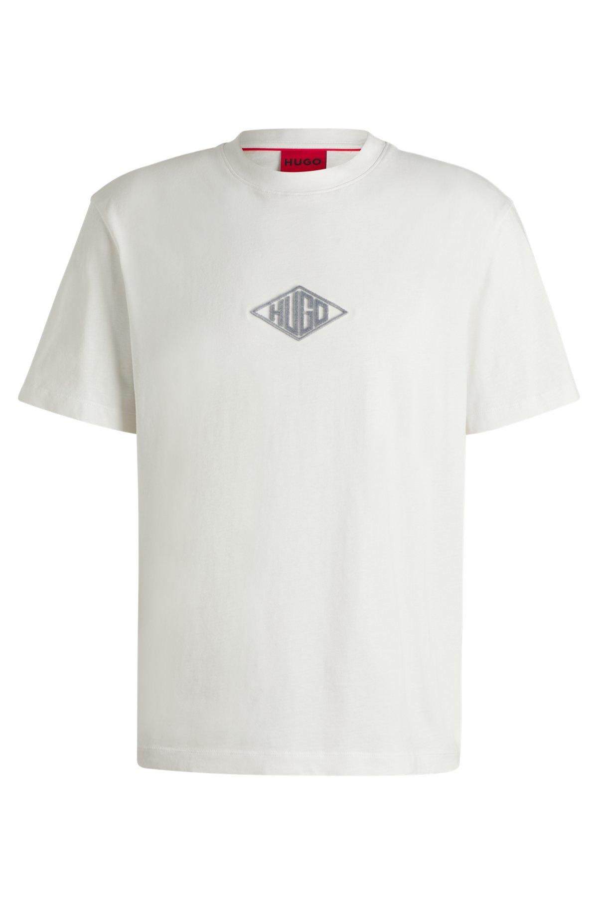 Relaxed-fit T-shirt in cotton with embroidered logo Product Image