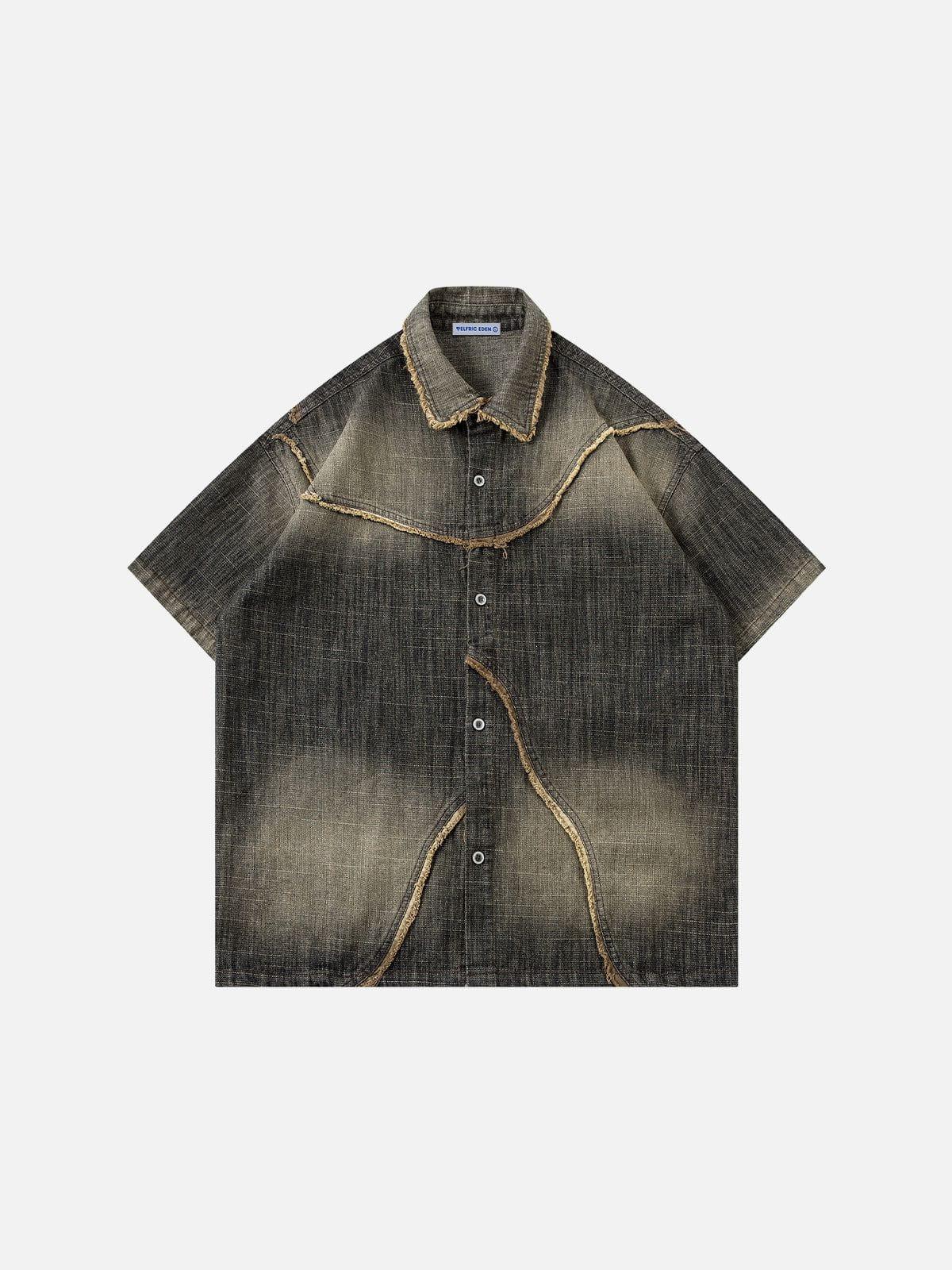 Aelfric Eden Fringe Denim Shirt Product Image