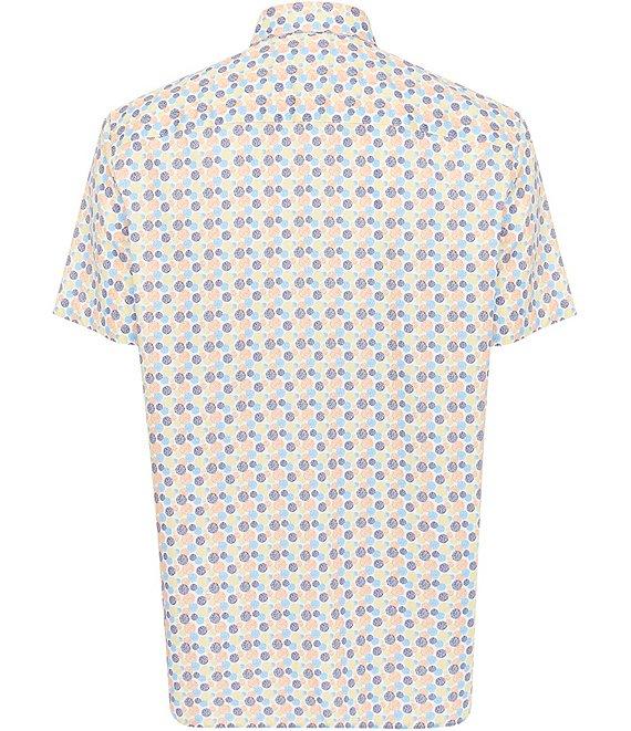 Visconti Multi Circle Print Stretch Short Sleeve Woven Shirt Product Image