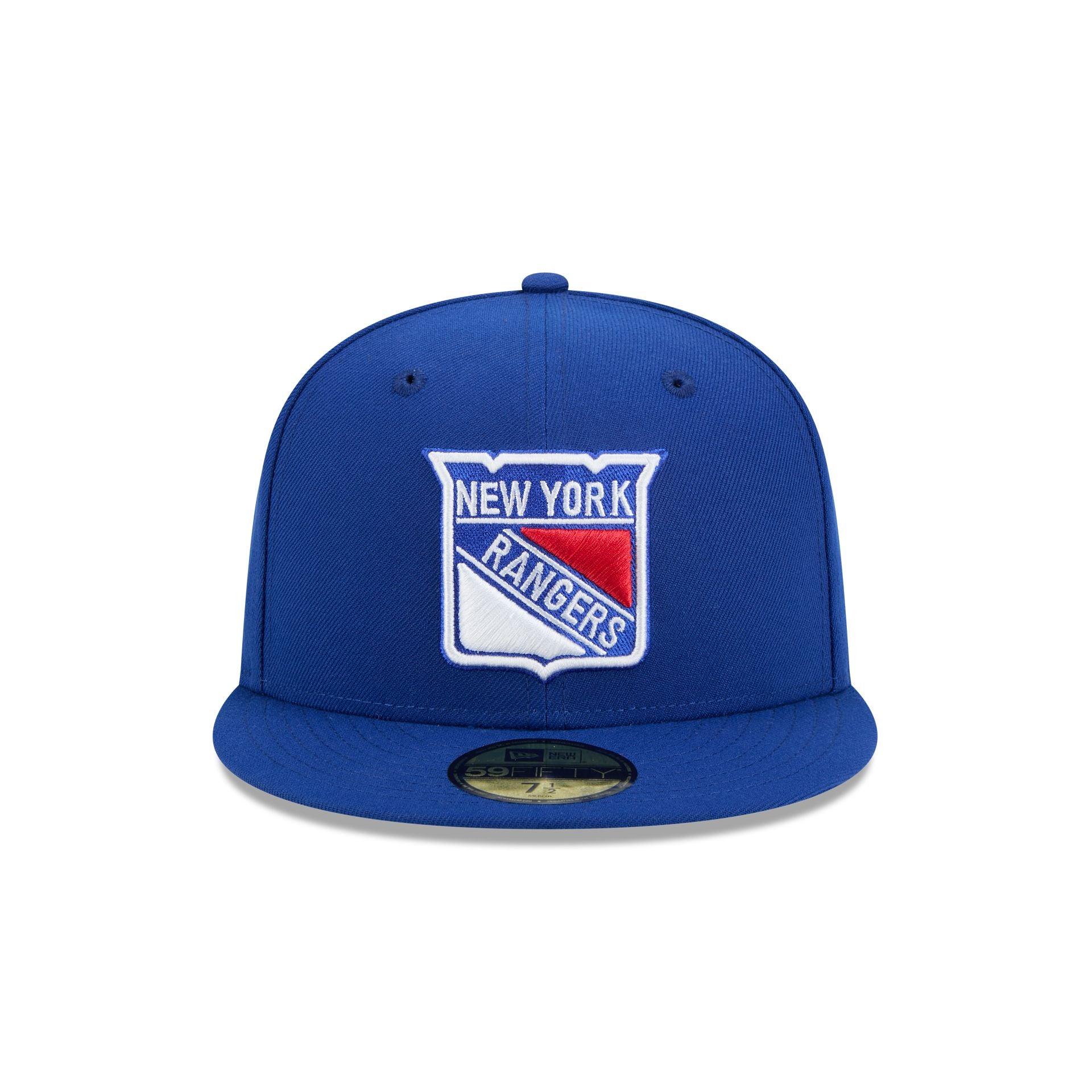 New York Rangers Rear Wordmark 59FIFTY Fitted Hat Male Product Image