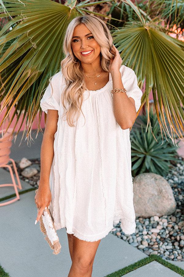 California Casa Shift Dress In Ivory Product Image