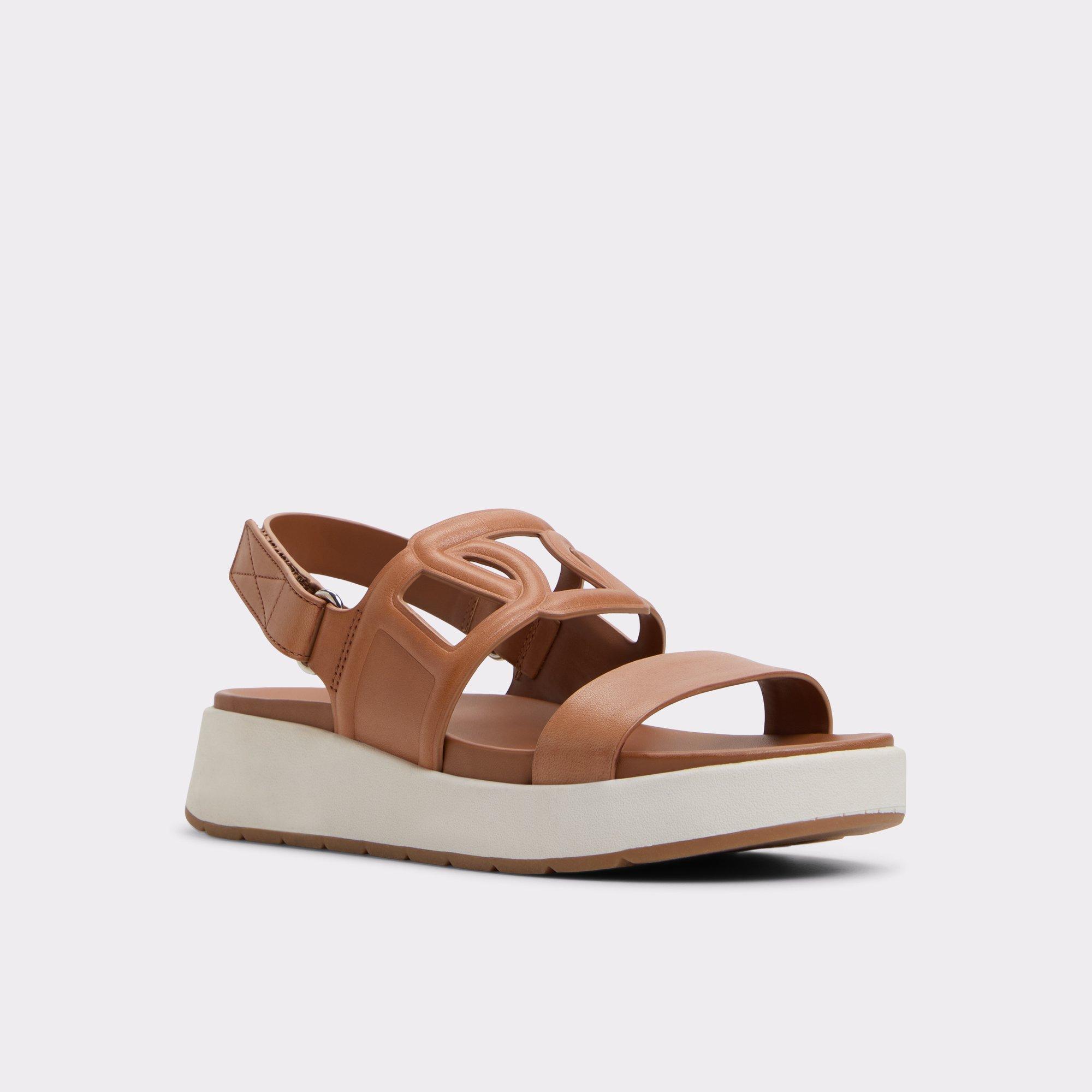 Onuvia Medium Brown Women's Footbed sandals | ALDO US Product Image