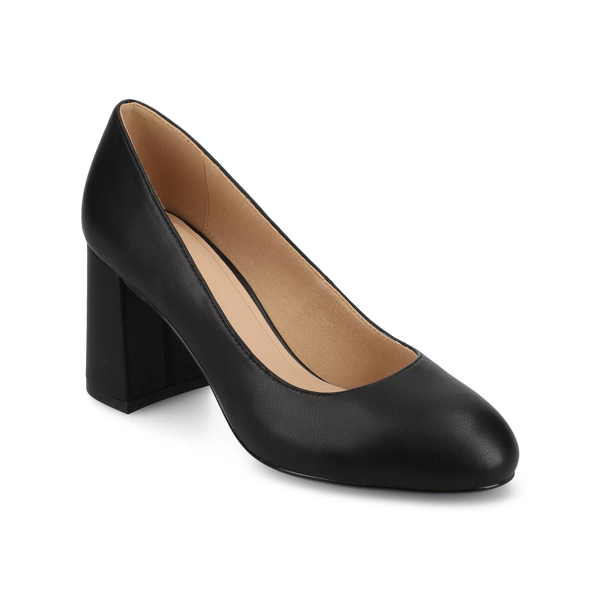 Journee Seraphina Covered Block Heel Women's Shoes,  Product Image