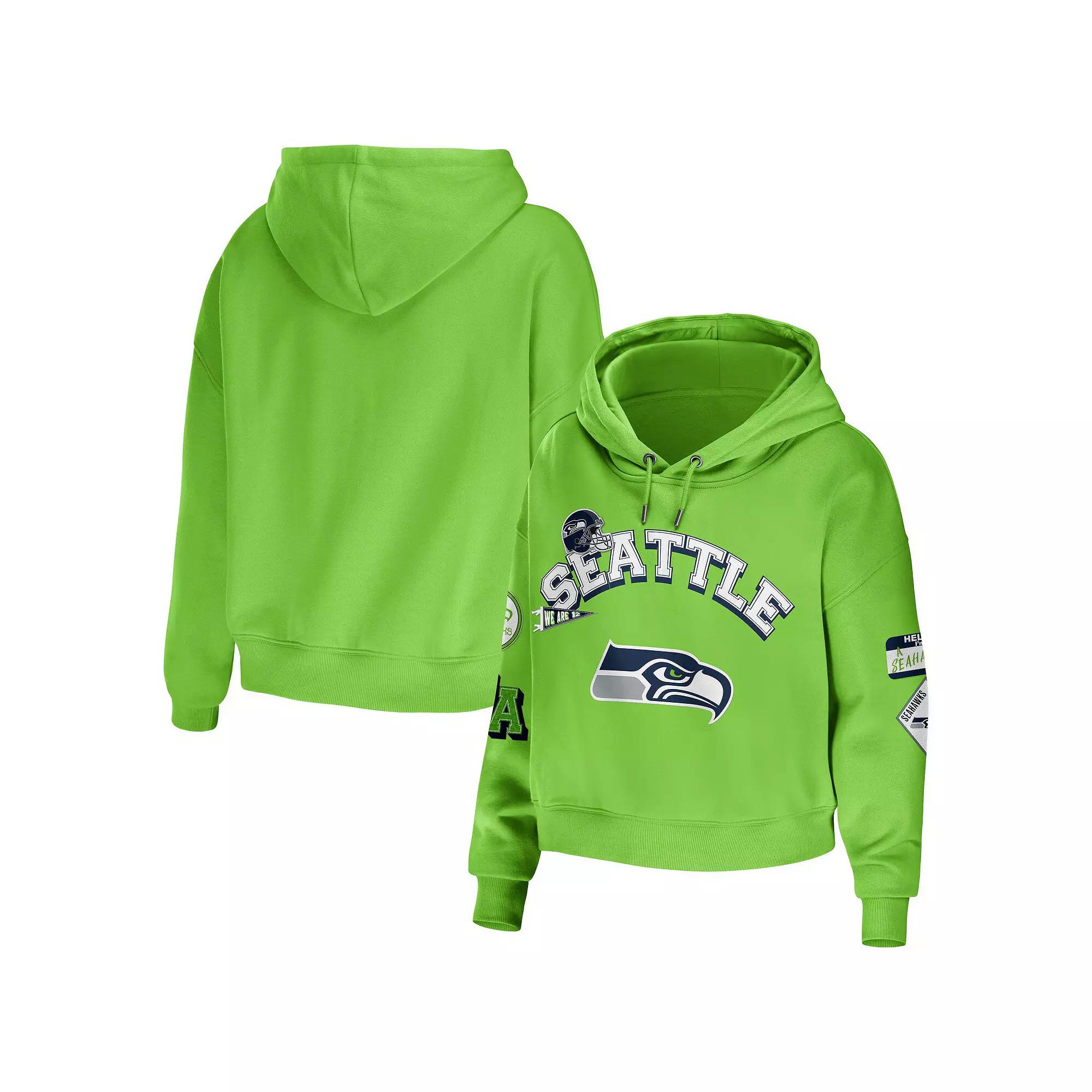 Women's WEAR by Erin Andrews Neon Green Seattle Seahawks Plus  Product Image