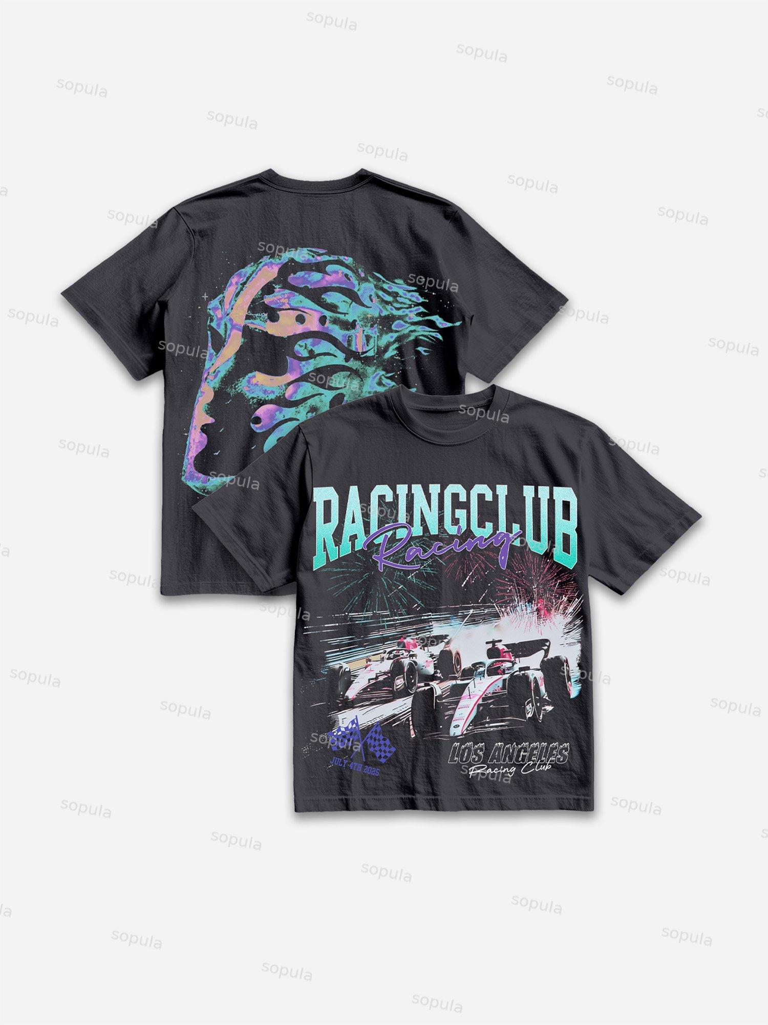 Vintage Racing Club Formula Racing Graphic Cotton T-shirt Product Image