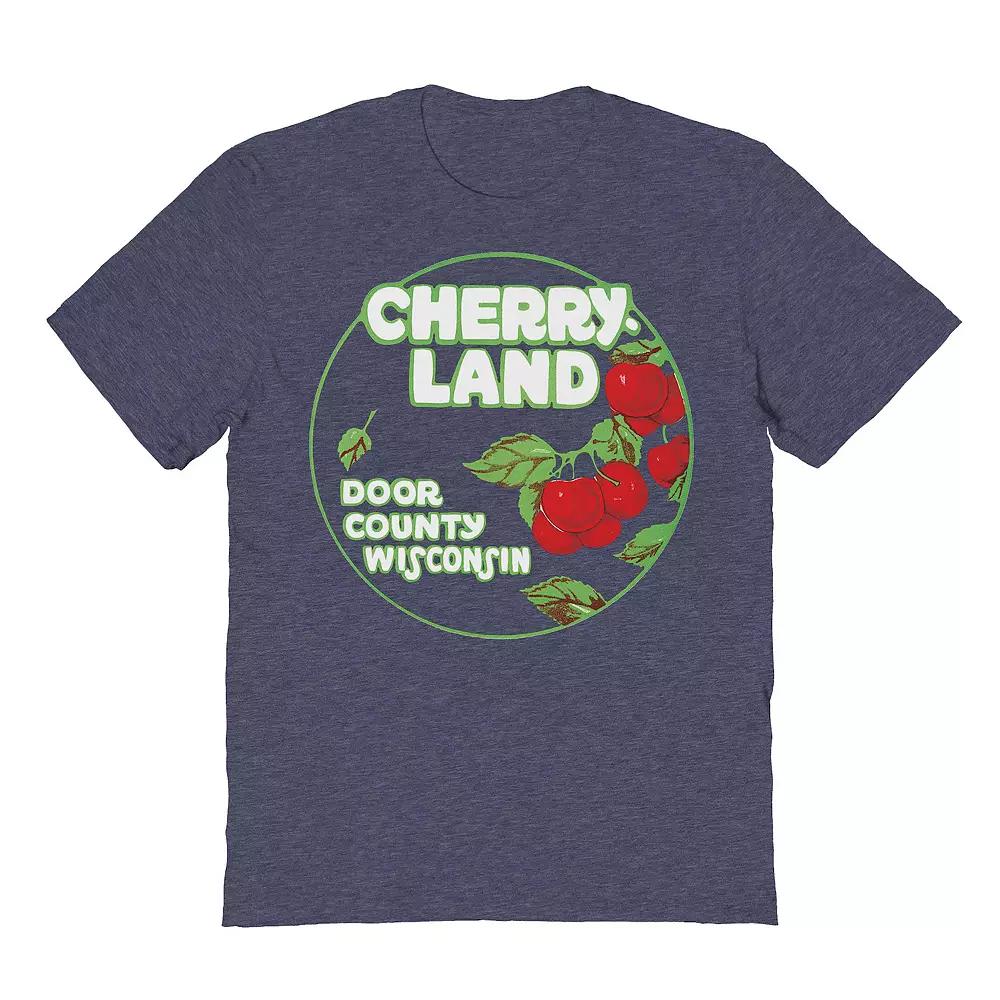 Men's Cherry Land Wisconsin Graphic Tee,  Product Image