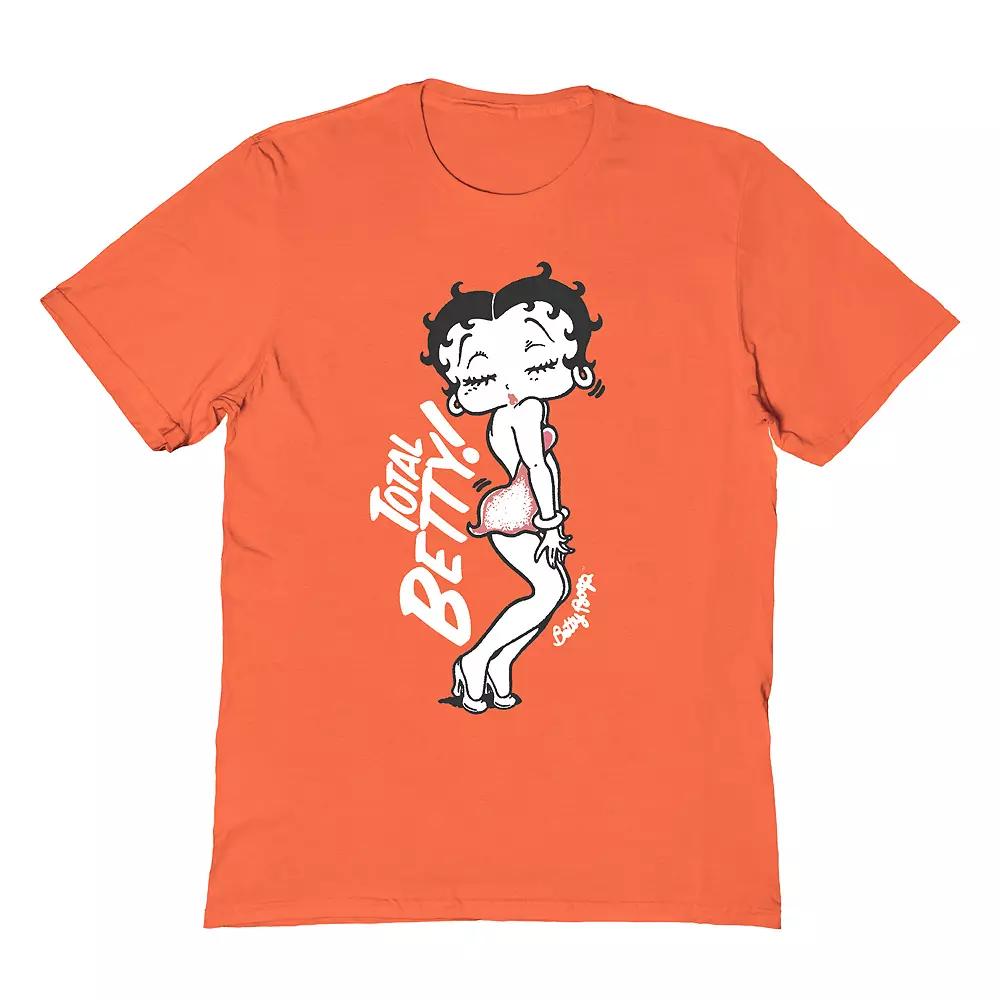 Men's Betty Boop T-Shirt, Size: Small, Orange Product Image