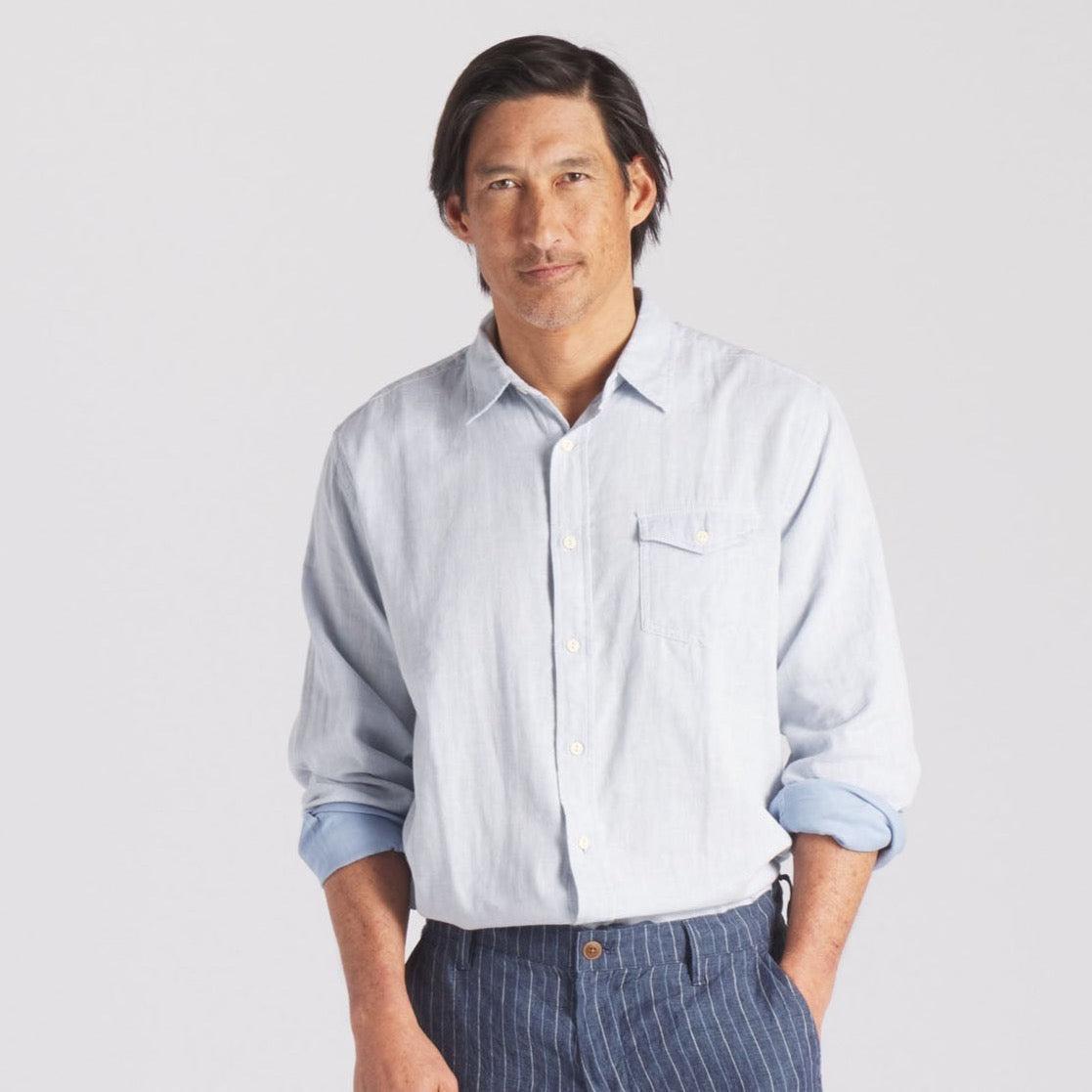 Hammond Double Cloth Shirt - Blue Chambray Product Image