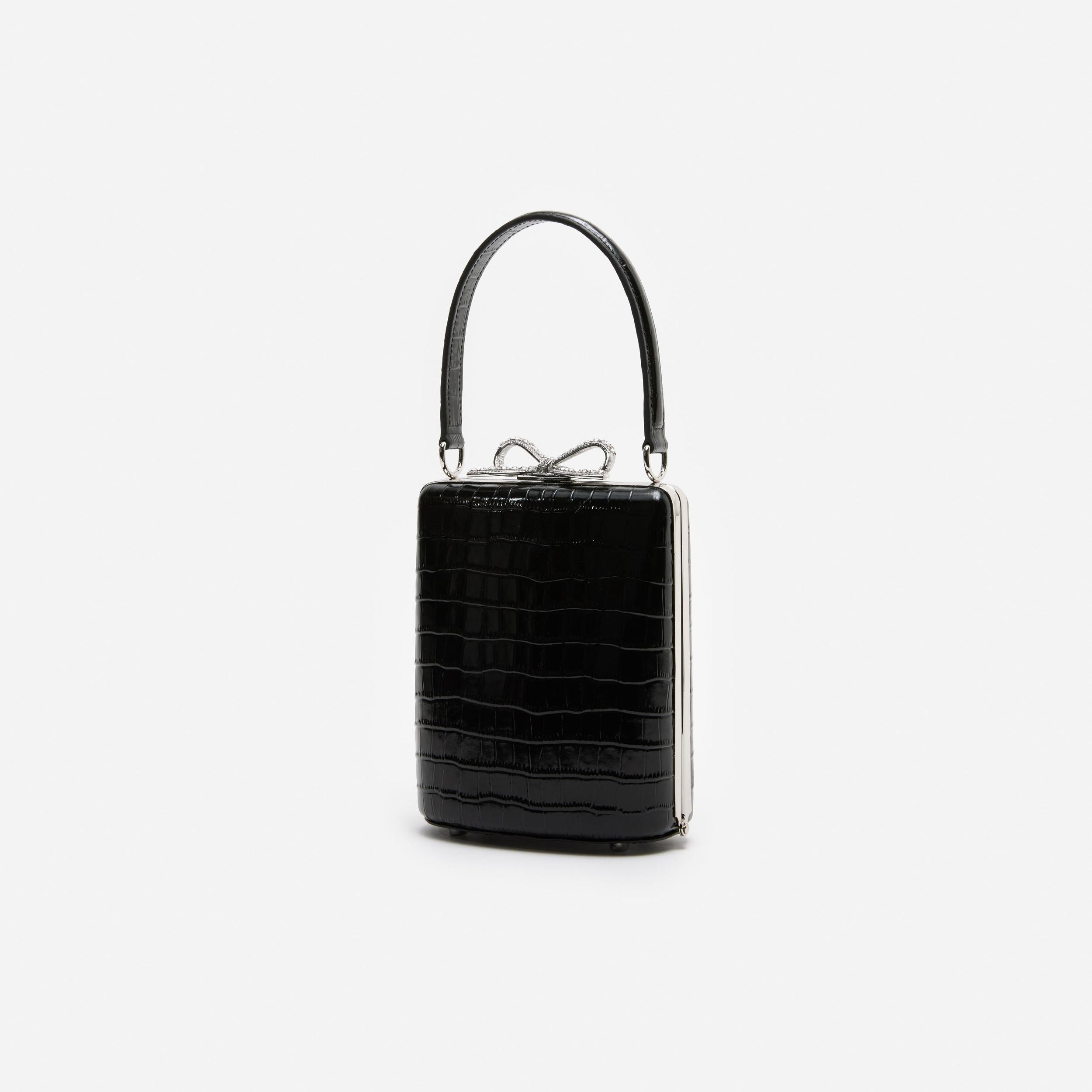 Black Croc Mini Bag Product Image