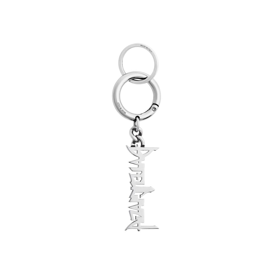 Typo Metal Keychain in Silver Product Image