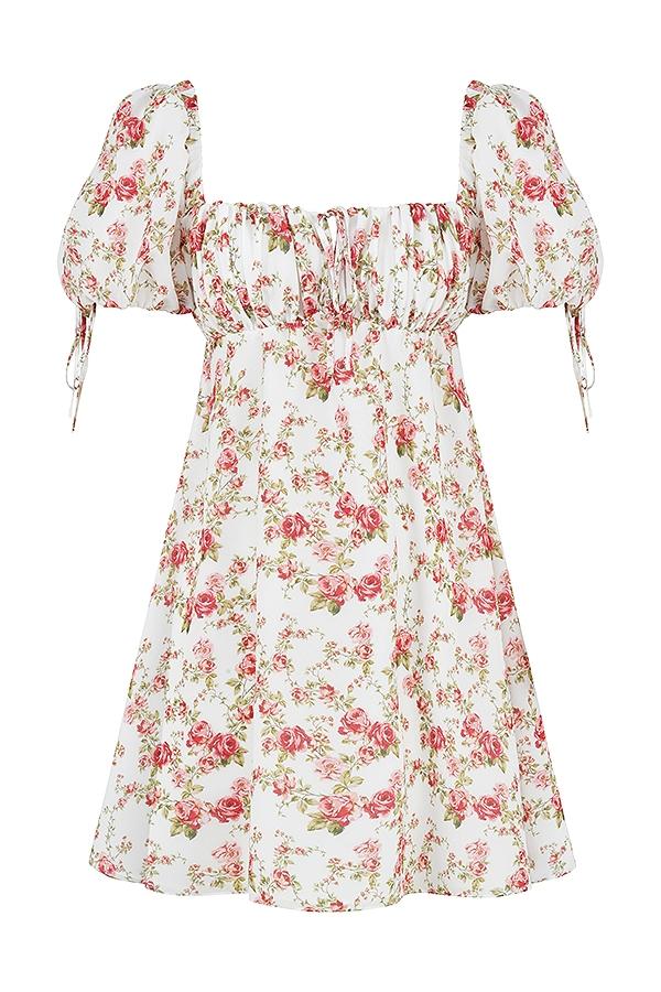 Princess  rose print mini dress - sale Product Image