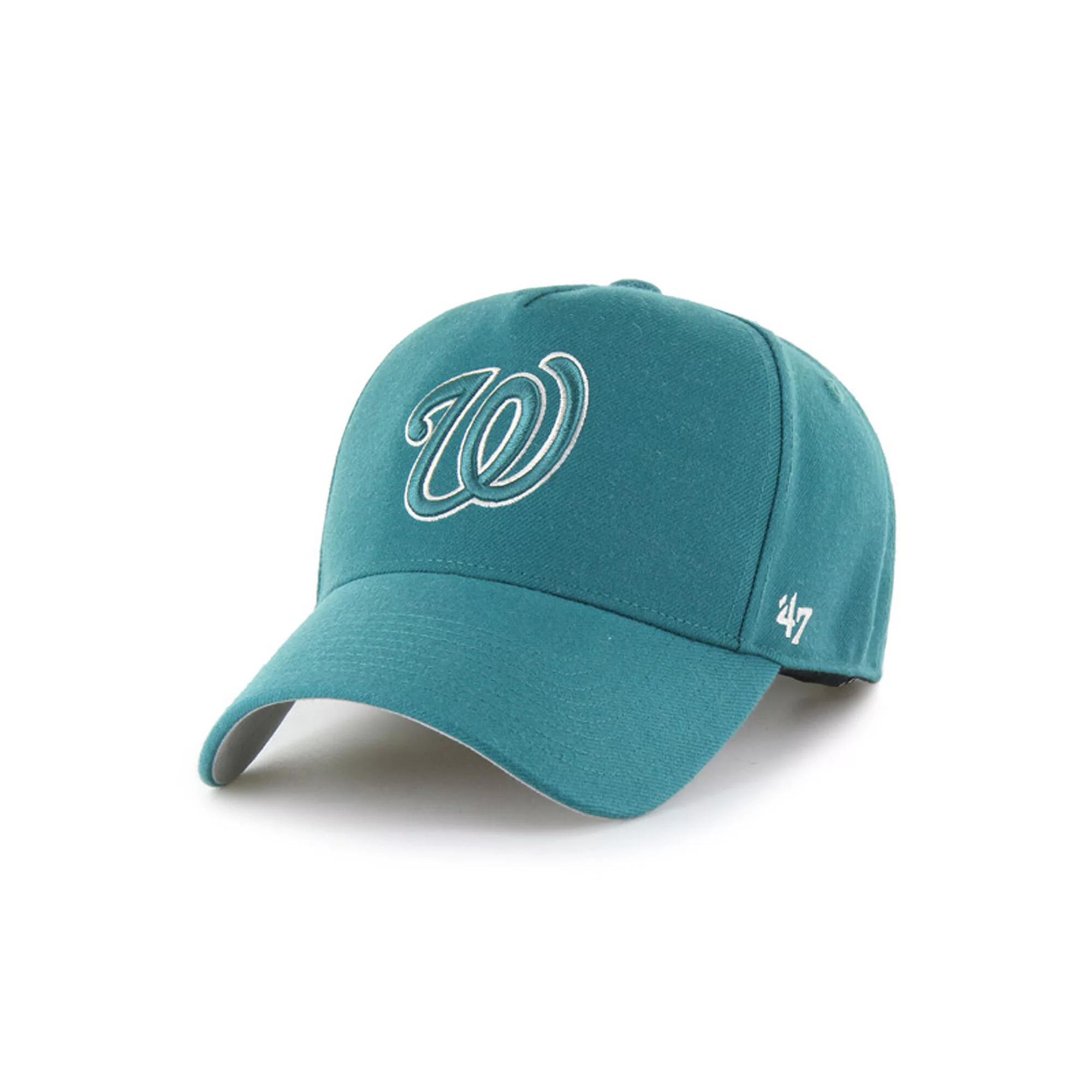 Men's '47  Teal Washington Nationals Ballpark Offside Adjustable Hat, Blue Product Image