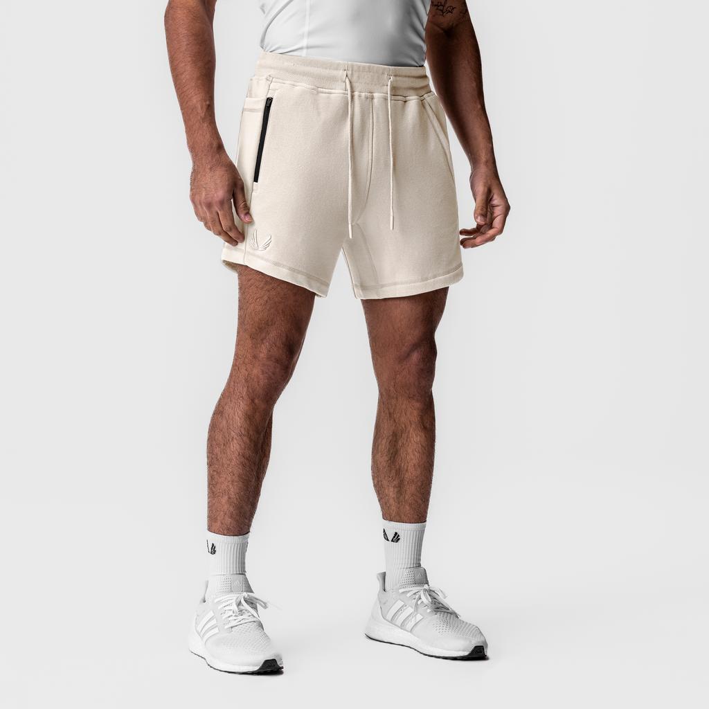 0867. Tech-Terry™ Sidelock Sweat Short - Ivory Cream Male Product Image