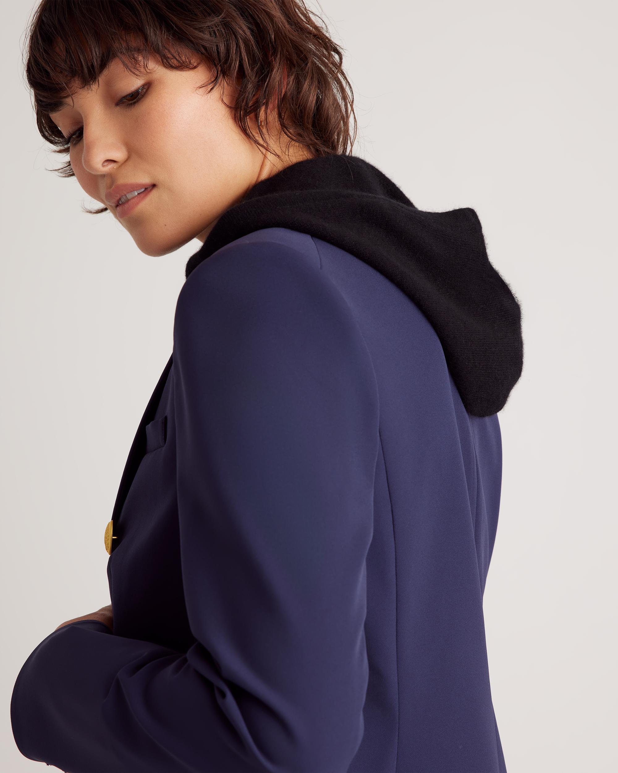 Quince | Women's 100% Mongolian Cashmere Hoodie Blazer Insert Size L/XL Product Image