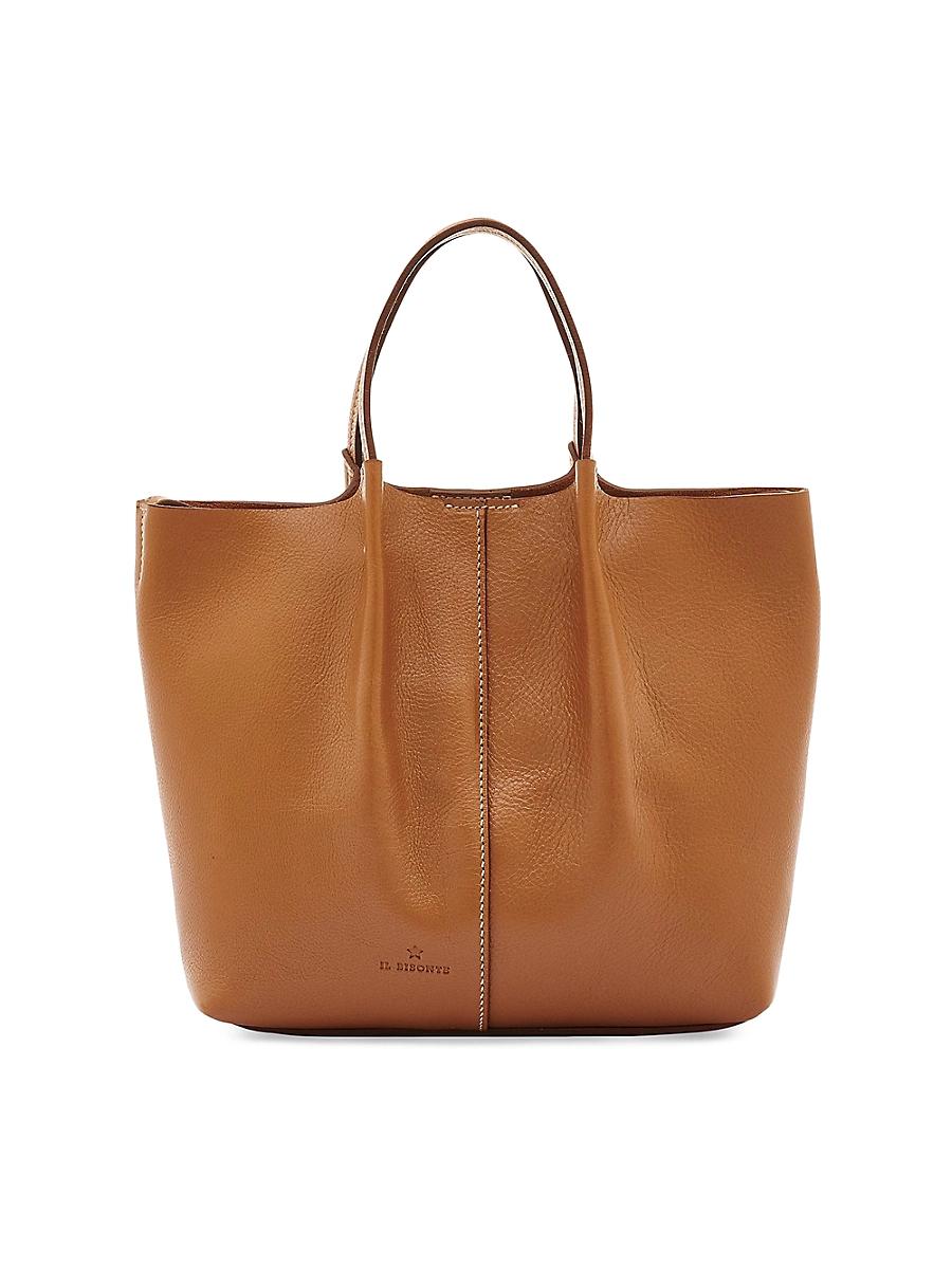 Womens Nina Leather Tote Bag Product Image