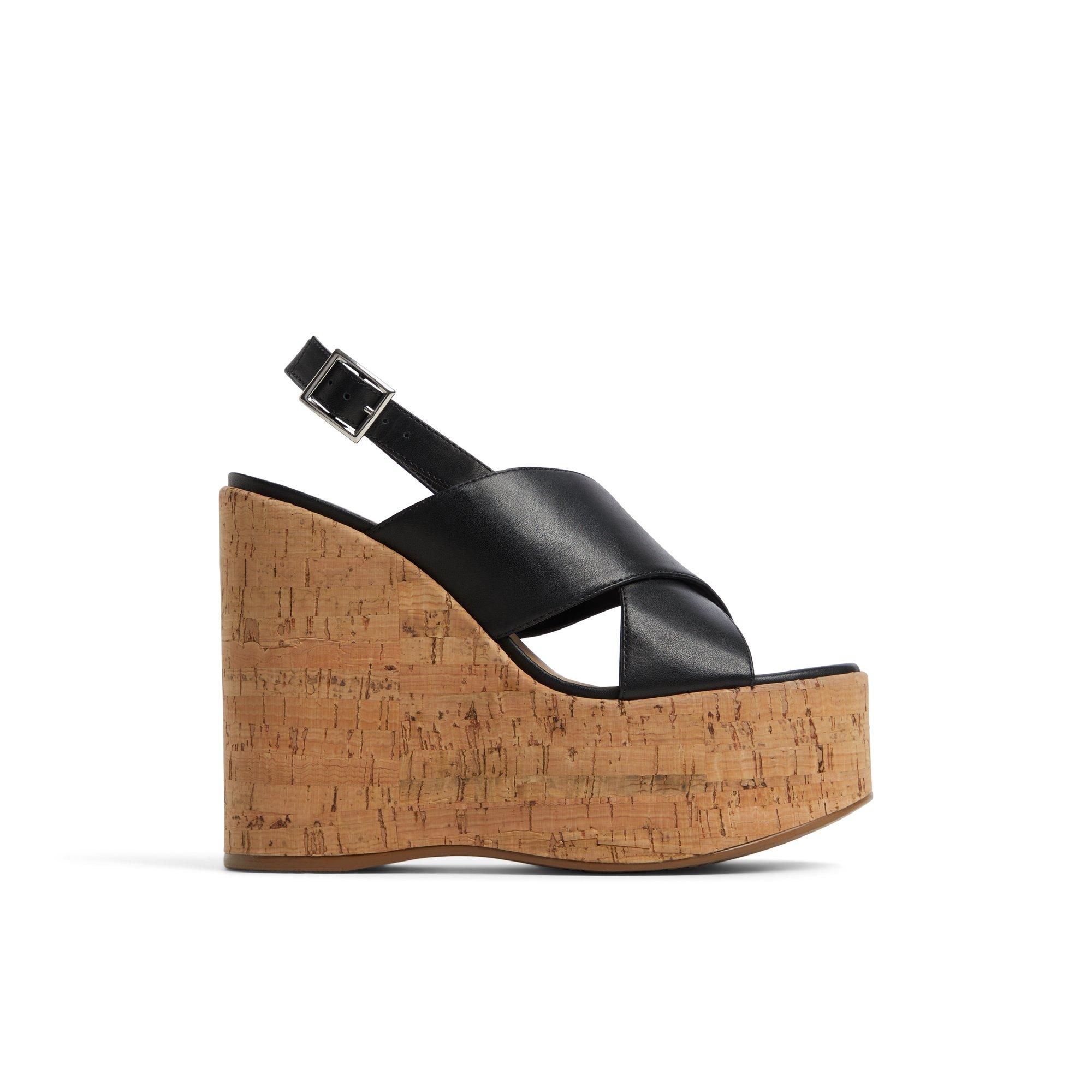 Sandcastle Black Women's Platforms & Wedges | ALDO US Product Image