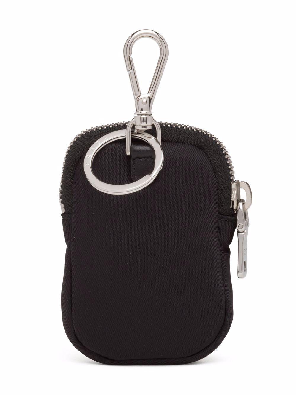 logo-plaque zip-fastening pouch Product Image