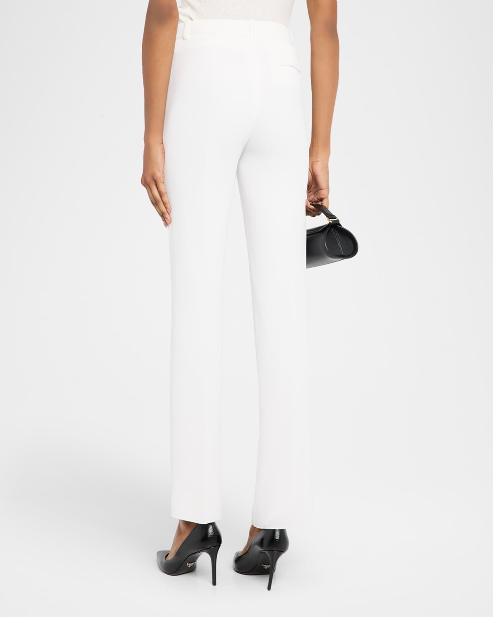 Cropped Slim-Fit Waffle Trousers Product Image