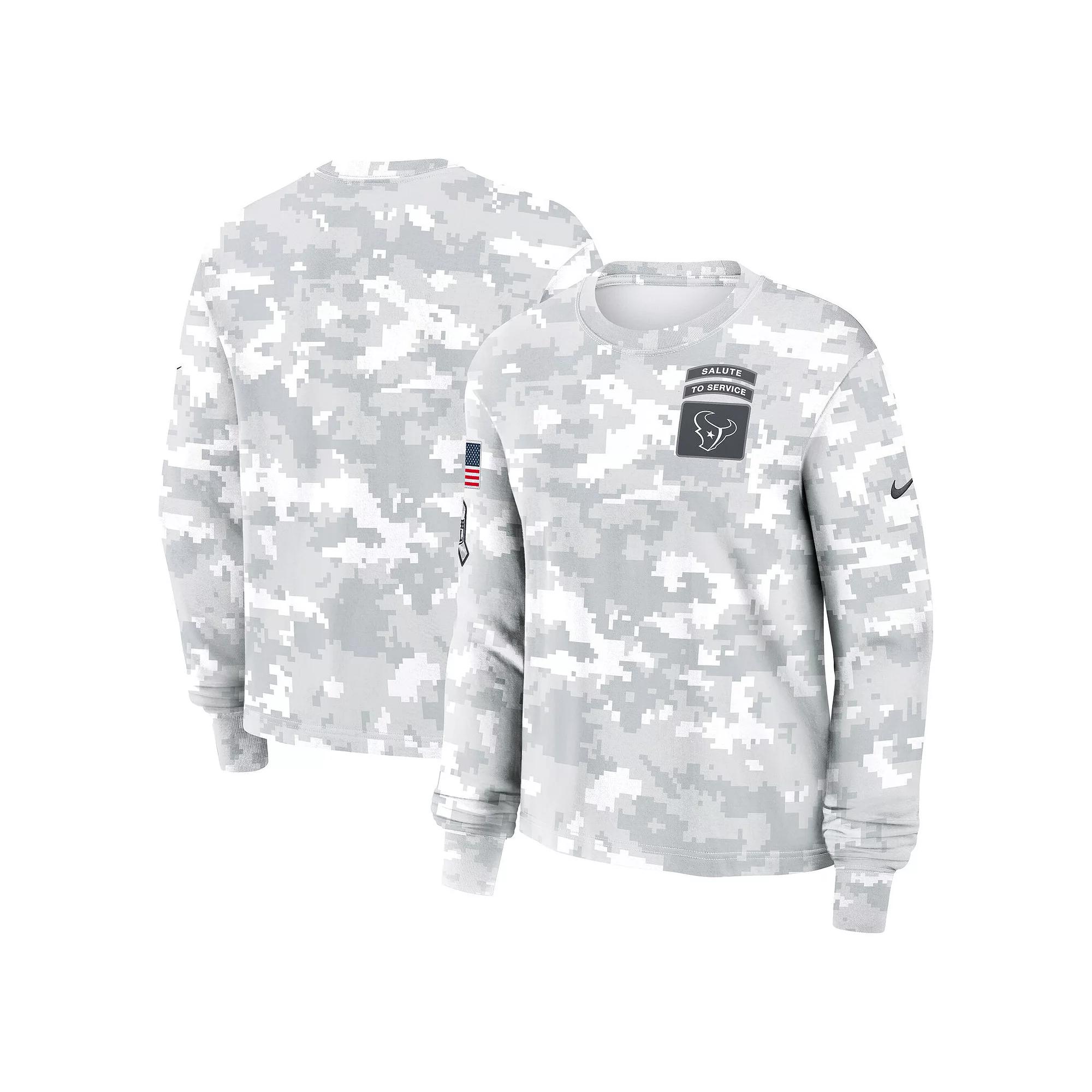 Women's Nike Arctic Camo New York Jets 2024 Salute To Service Long Sleeve T-Shirt,  Product Image