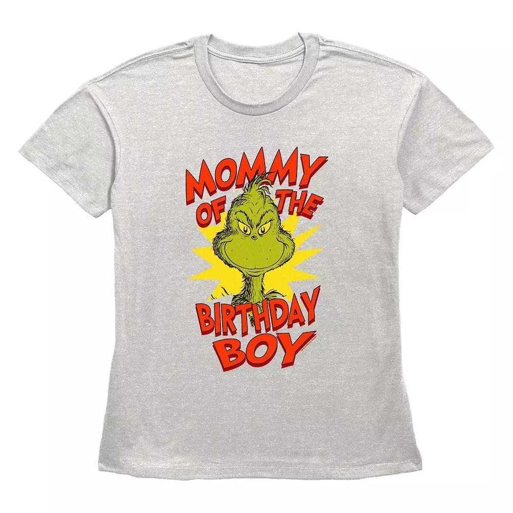Women's Dr. Seuss Grinch Mommy Of The Birthday Boy Graphic Tee,  Product Image