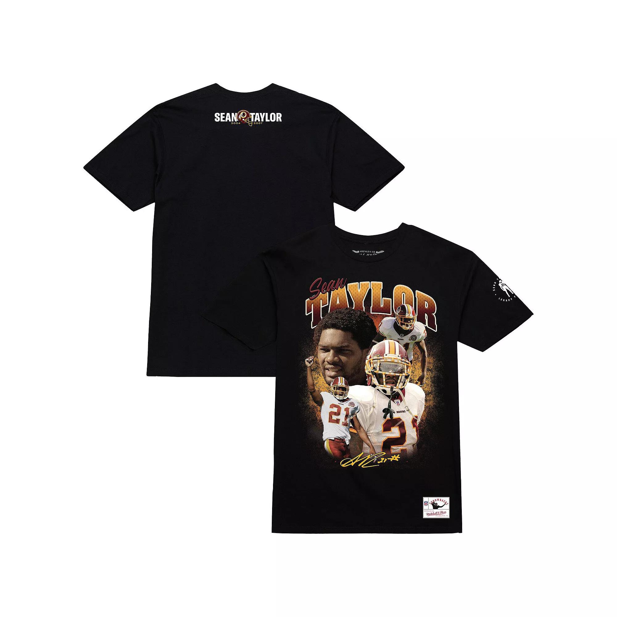 Men's Mitchell & Ness Sean Taylor Black Washington Commanders Graphic T-Shirt,  Product Image