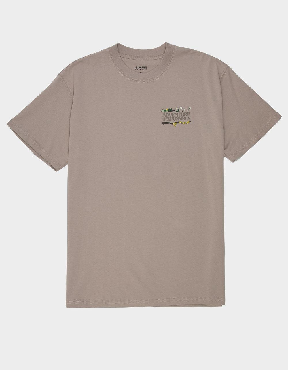 PARKS PROJECT Forest Forager Mens Tee - LIGHT GRAY Product Image
