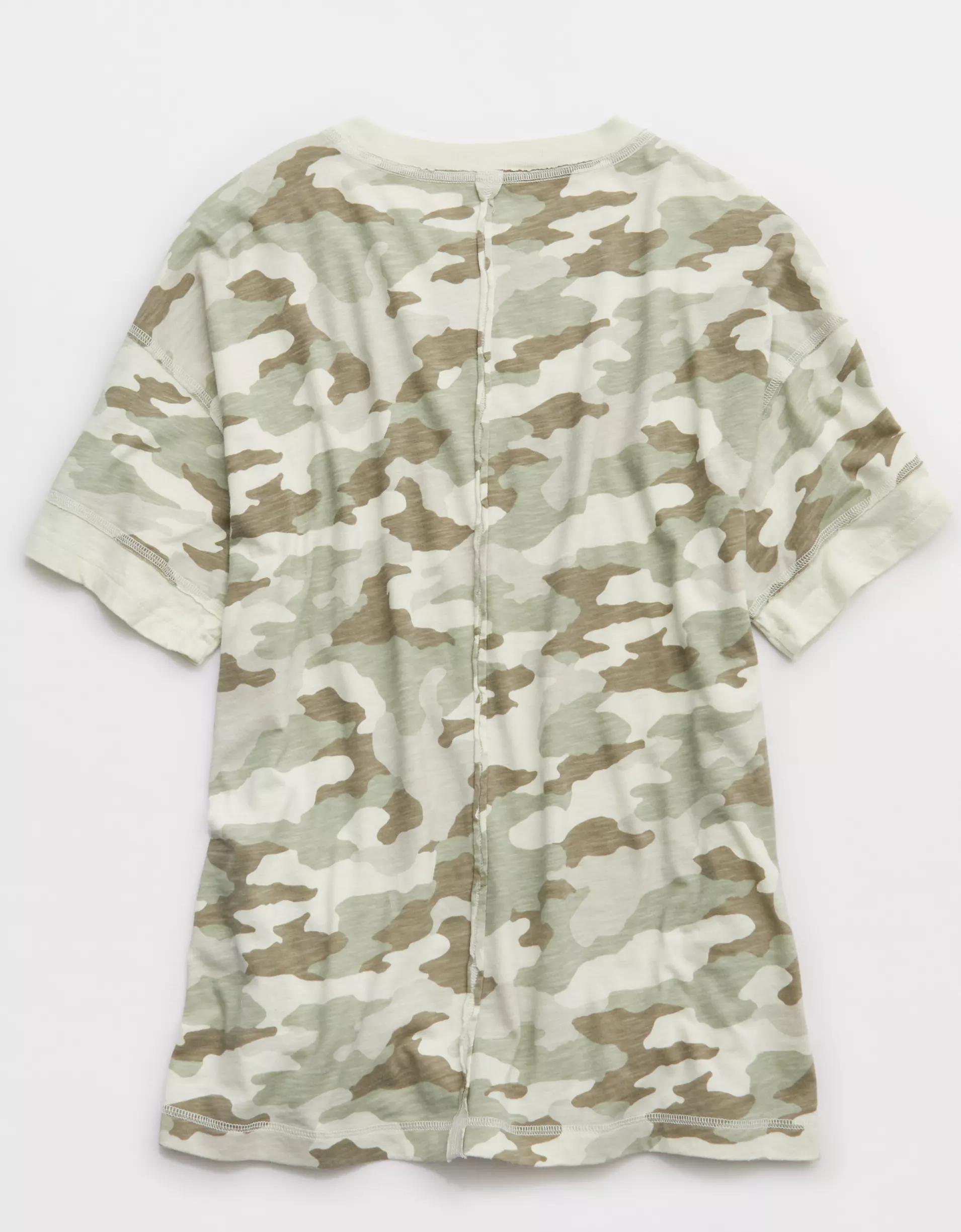 Aerie Crew Oversized Boyfriend T-Shirt Product Image