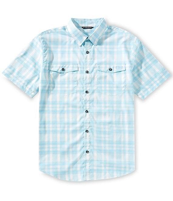 Drake Clothing Co. Short Sleeve Faded-Plaid Woven Shirt Product Image