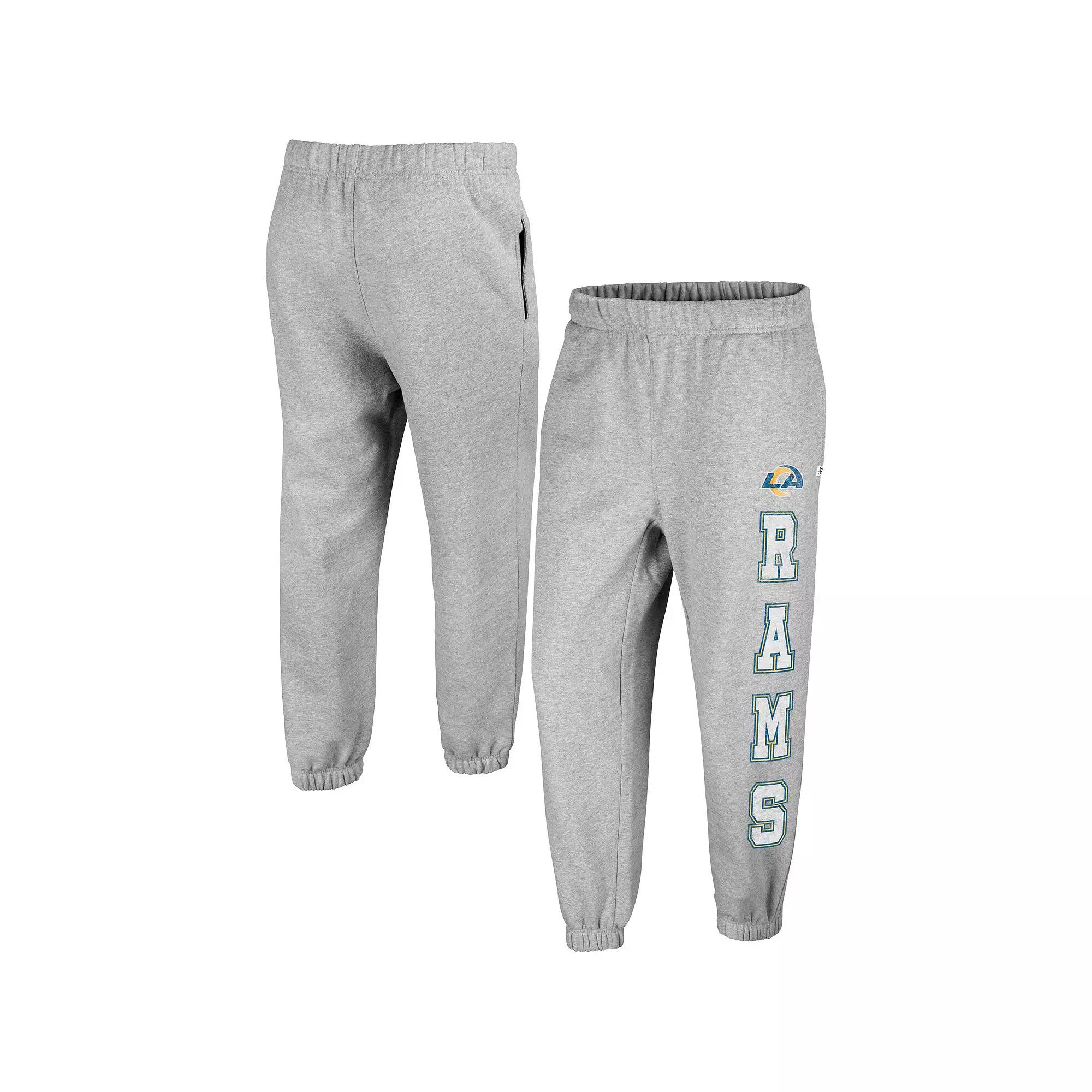 Women's '47 Gray Los Angeles Rams Double Pro Harper Jogger Sweatpants,  Product Image
