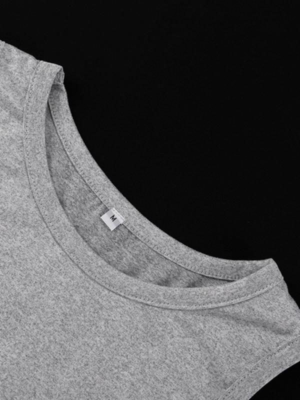 Long Sleeves Solid Color Round-Neck Inner Dress + Bodycon Outerwear Two Pieces Set Product Image