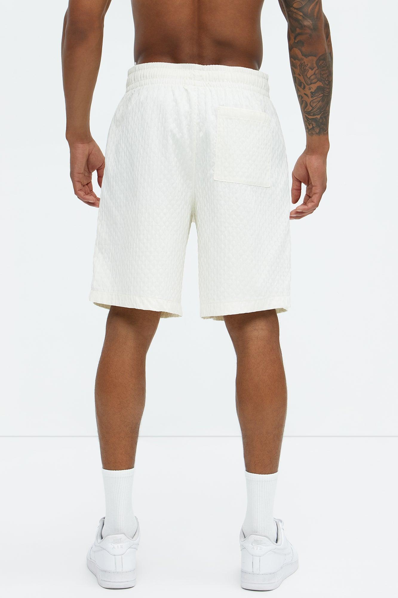 Mounce Textured Shorts - Off White Product Image