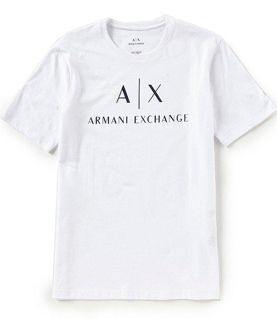 Armani Exchange Slim Fit AX Signature Logo Crew Neck Short Sleeve T-Shirt Product Image