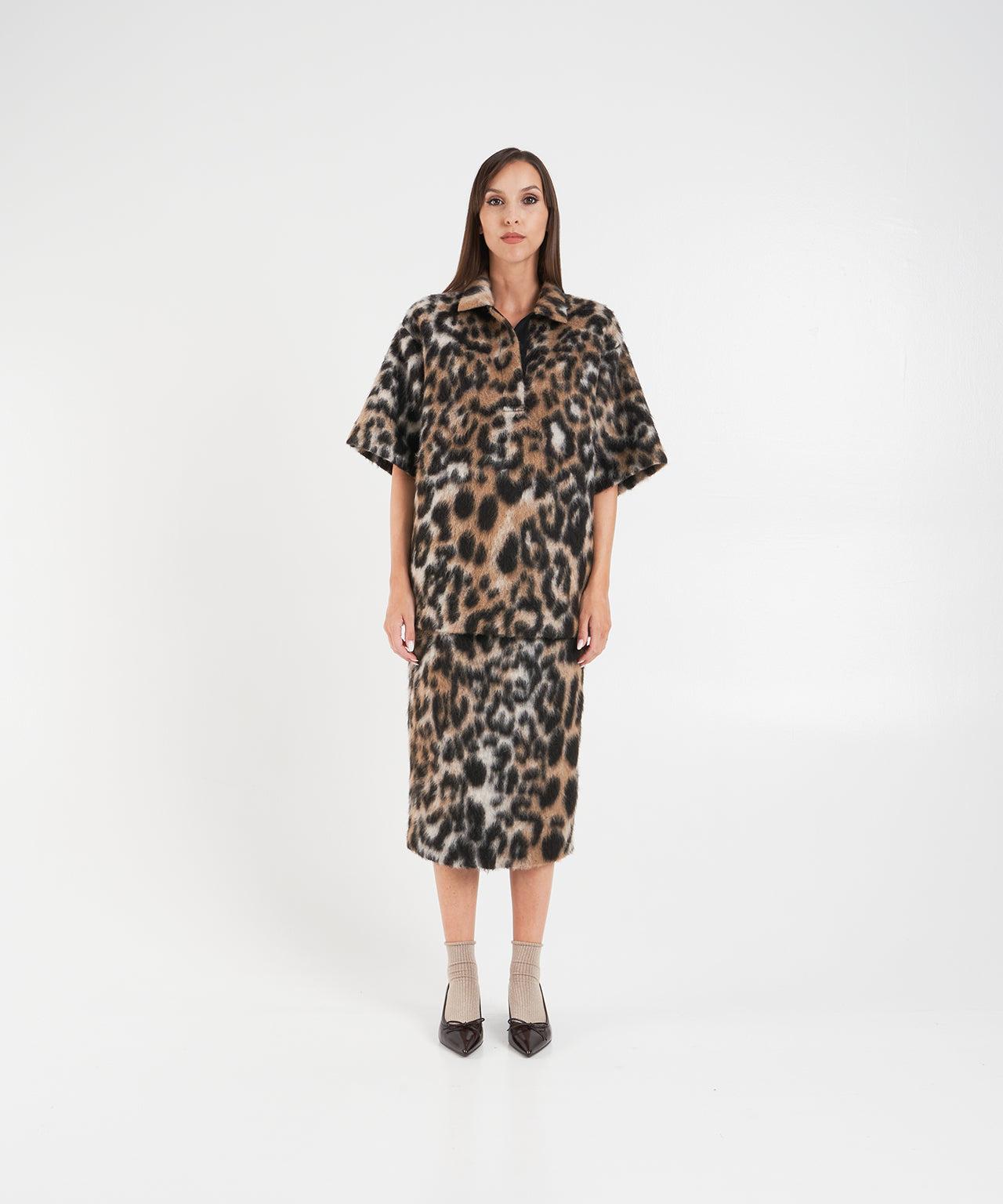 Jacket with animal print Product Image