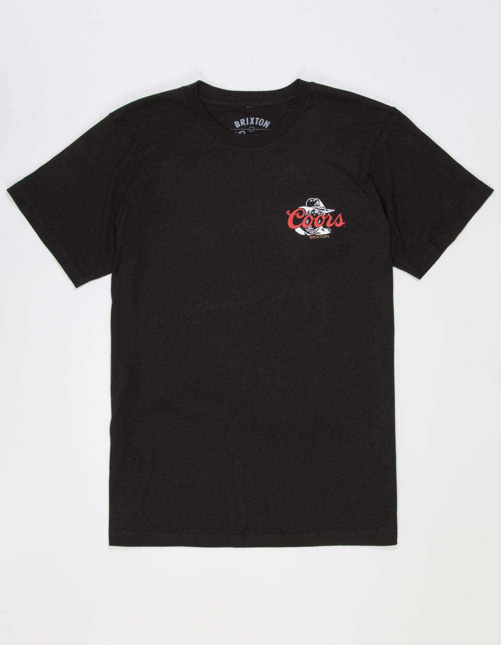 BRIXTON x Coors Wayne Mens Tee - BLACK Product Image