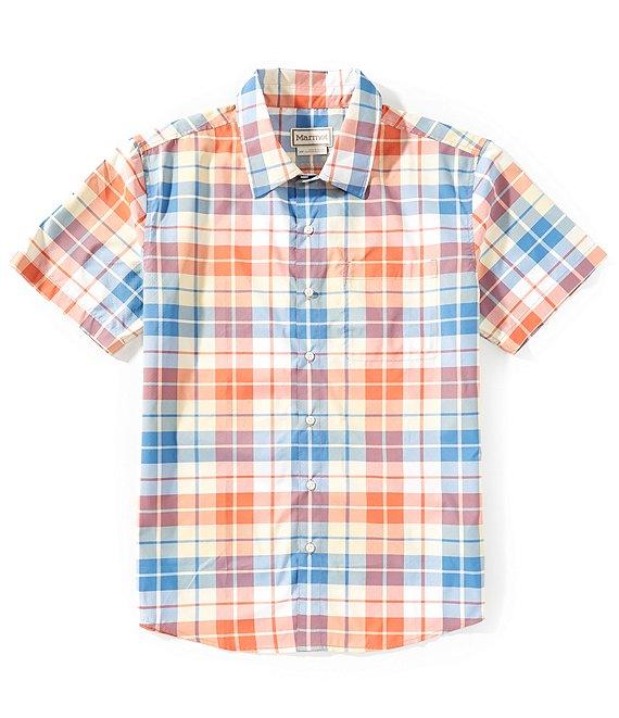 Marmot Air Exchange SolarShield Novelty Plaid Short Sleeve Woven Shirt Product Image