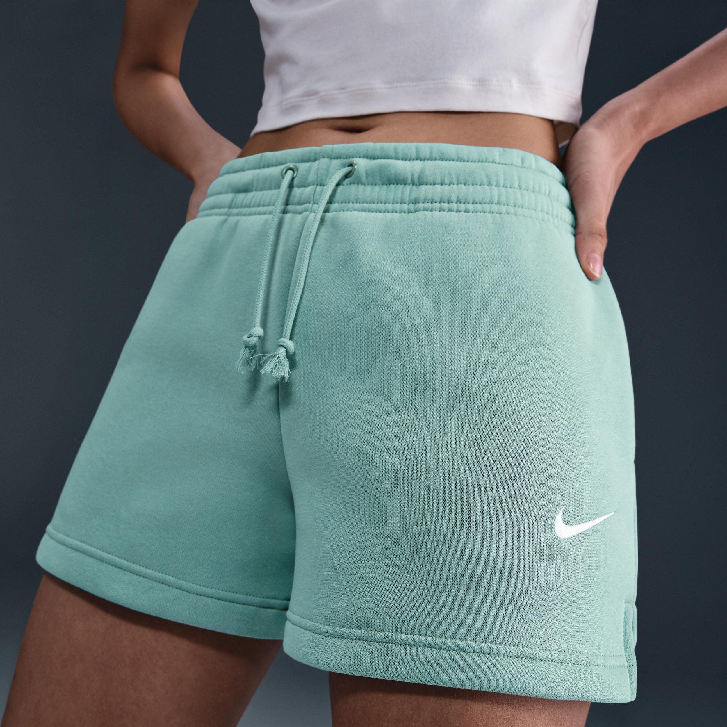 Womens Nike Sportswear Phoenix Fleece Mid-Rise 4 Shorts | IH2108-017 Product Image