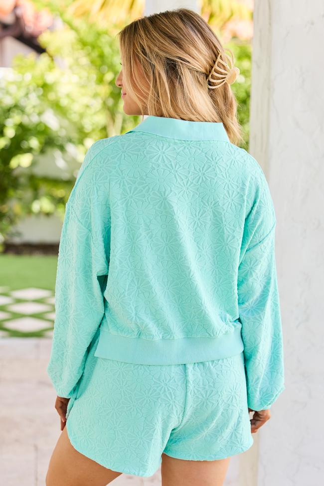Hammock Haven Mint Textured Terry Knit Set Product Image