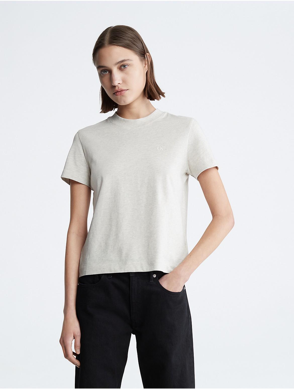Calvin Klein Womens Archive Logo T-Shirt - Grey Product Image