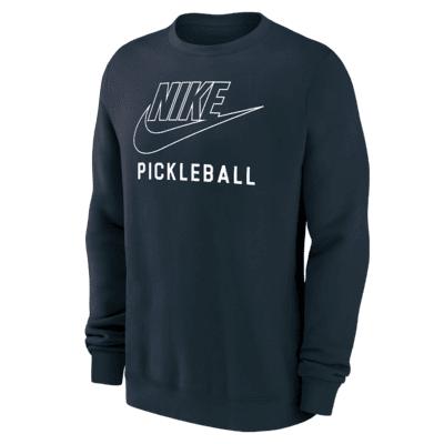 Nike Men's Swoosh Club Fleece Pickleball Pullover Crew-Neck Sweatshirt Product Image