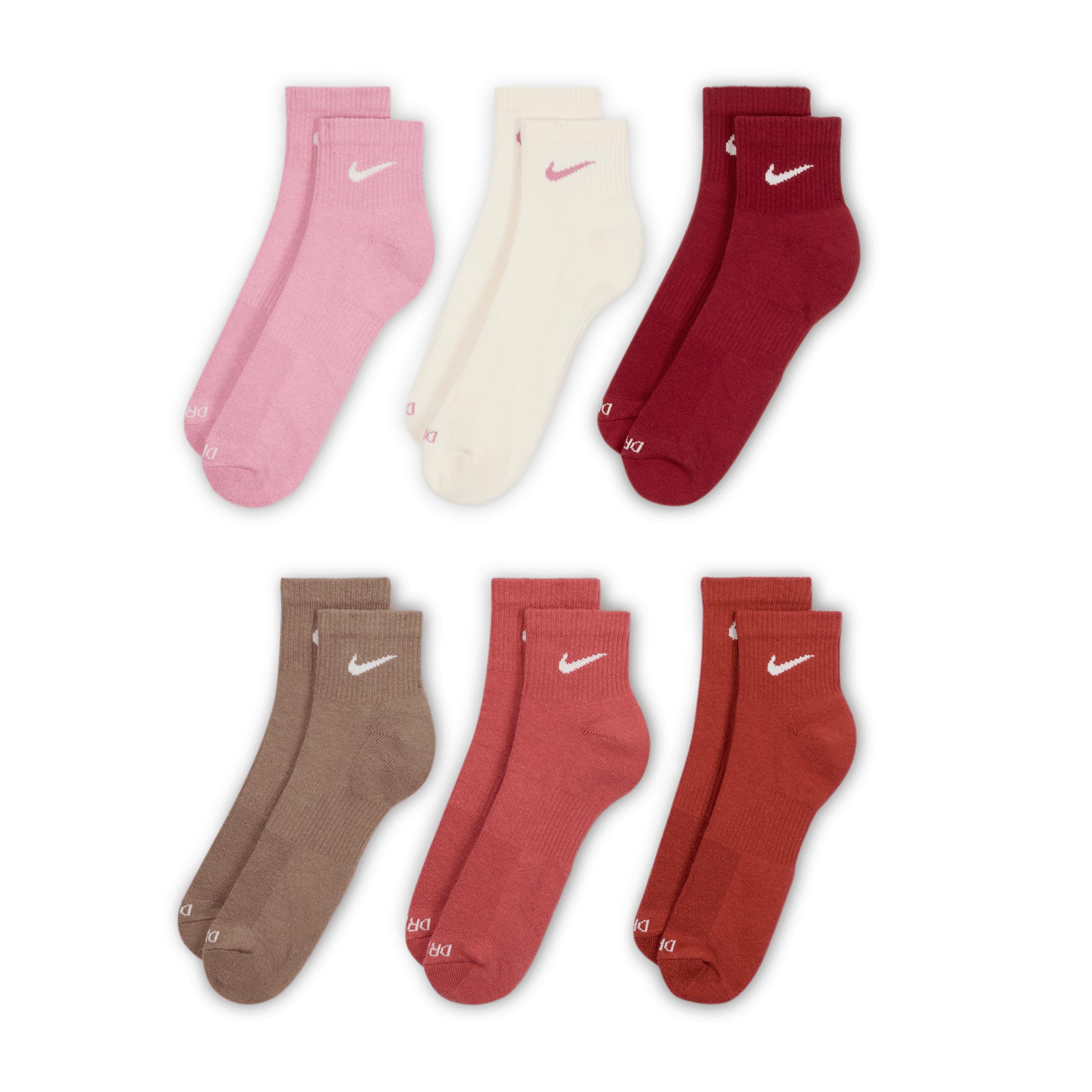 Nike Mens Everyday Plus Cushioned Training Ankle Socks (6 Pairs) | SX6899-936 Product Image