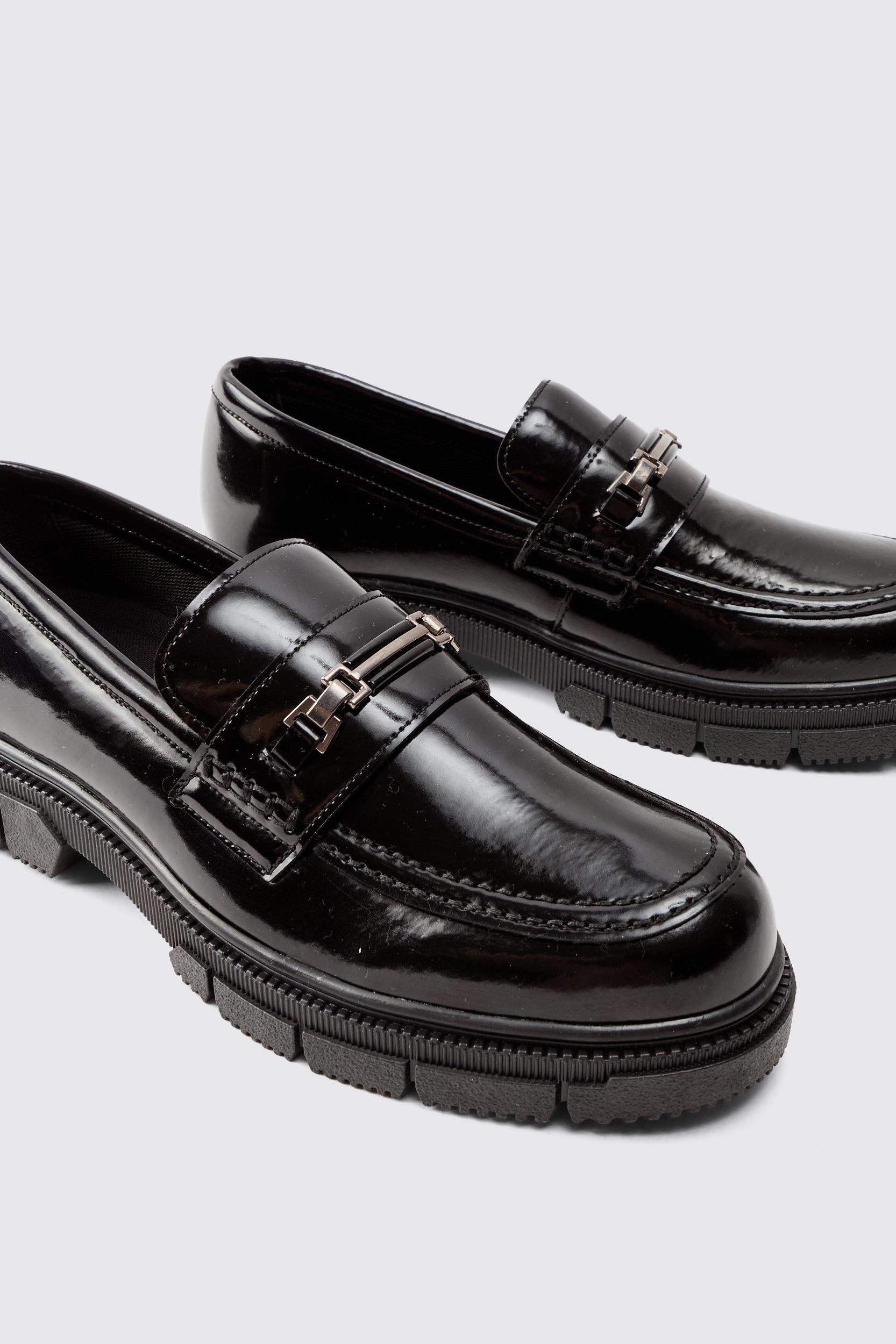 Track Sole Snaffle Loafer | boohooMAN USA Product Image