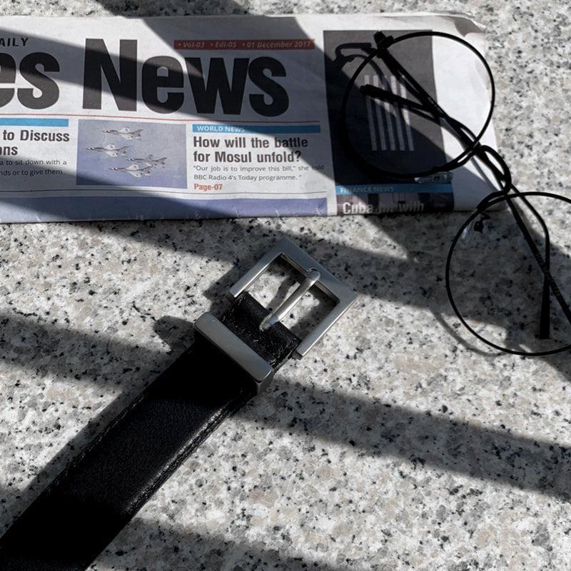 RT BLACK BUCKLE BELT Product Image