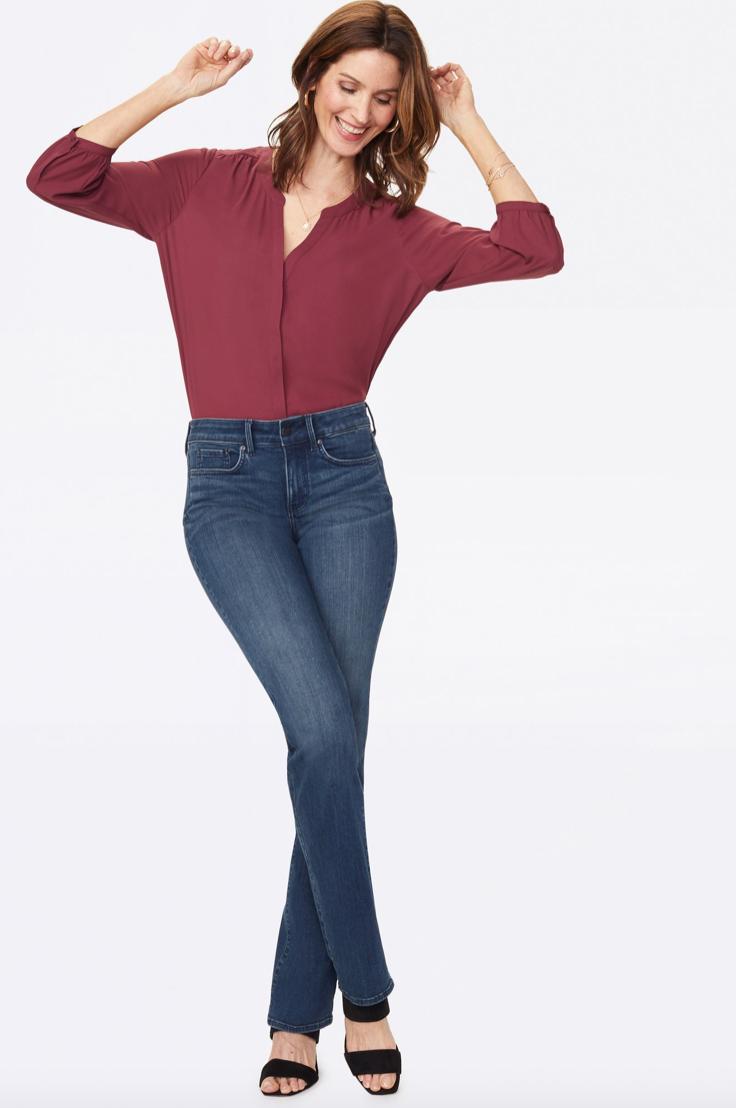 Marilyn Straight Jeans - Bernal Wash Product Image