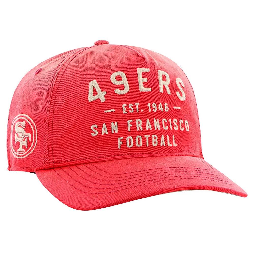 Men's '47 Scarlet San Francisco 49ers Dusted Laramie Hitch Adjustable Hat, Red Product Image