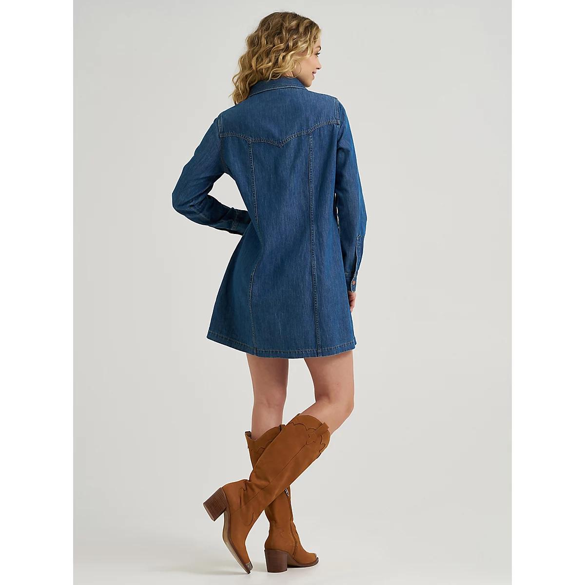 Women's Western Babydoll Dress in Constellation Product Image