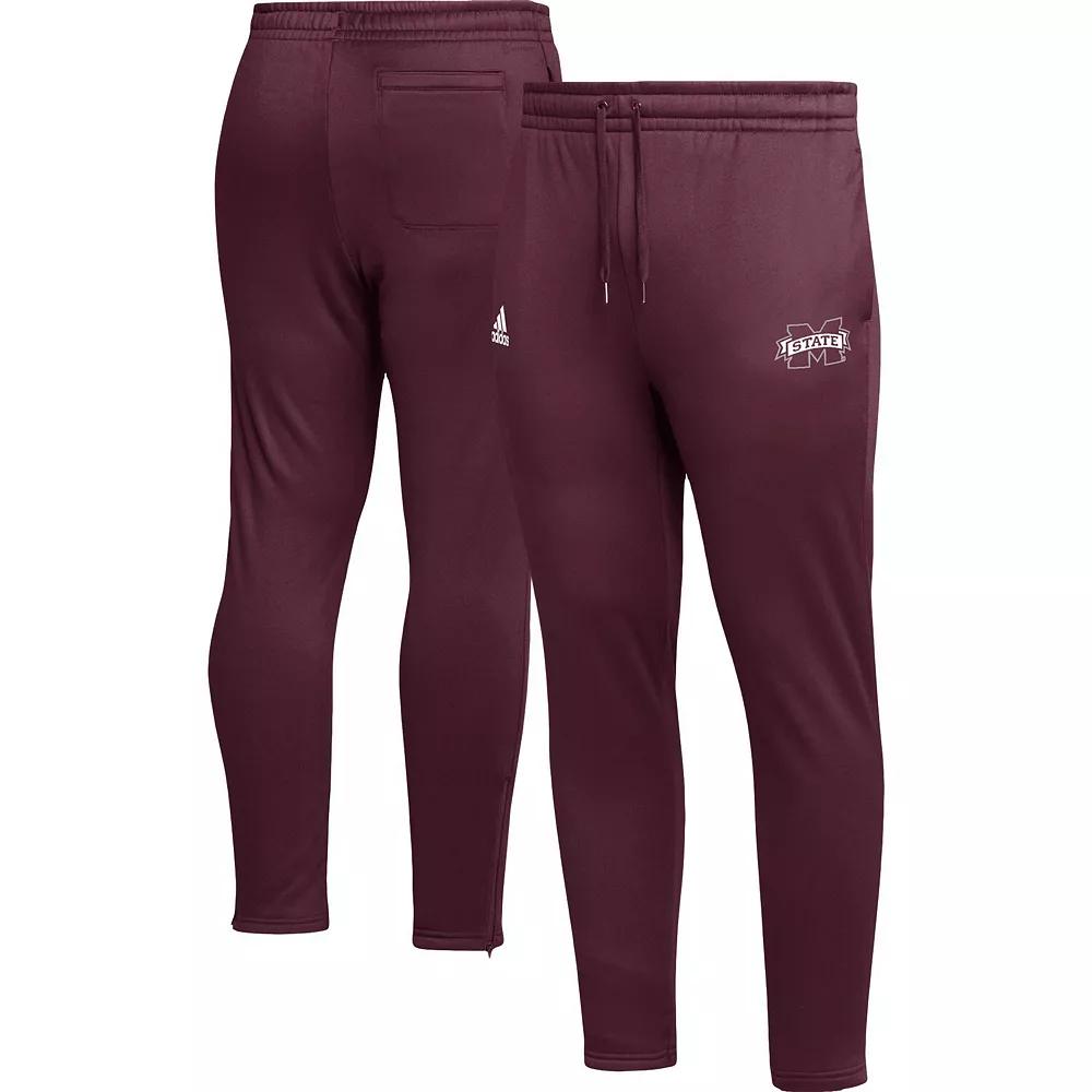 Men's adidas Maroon Mississippi State Bulldogs AEROREADY Tapered Pants, Size: Small, Mst Red Product Image