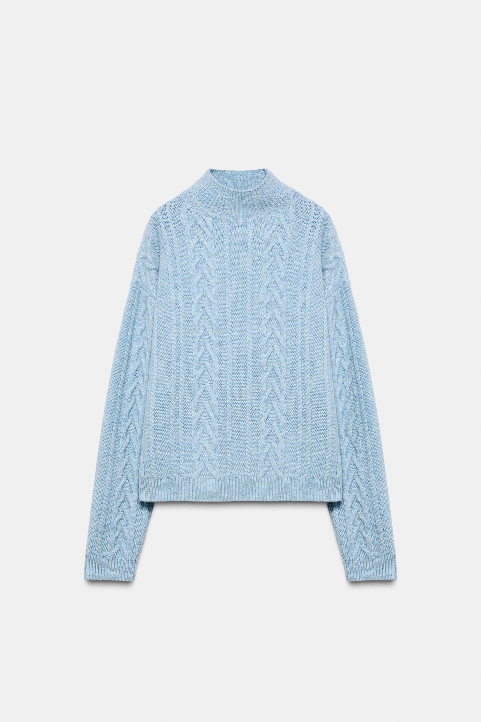 80% WOOL CABLE-KNIT JUMPER SKI COLLECTION Product Image