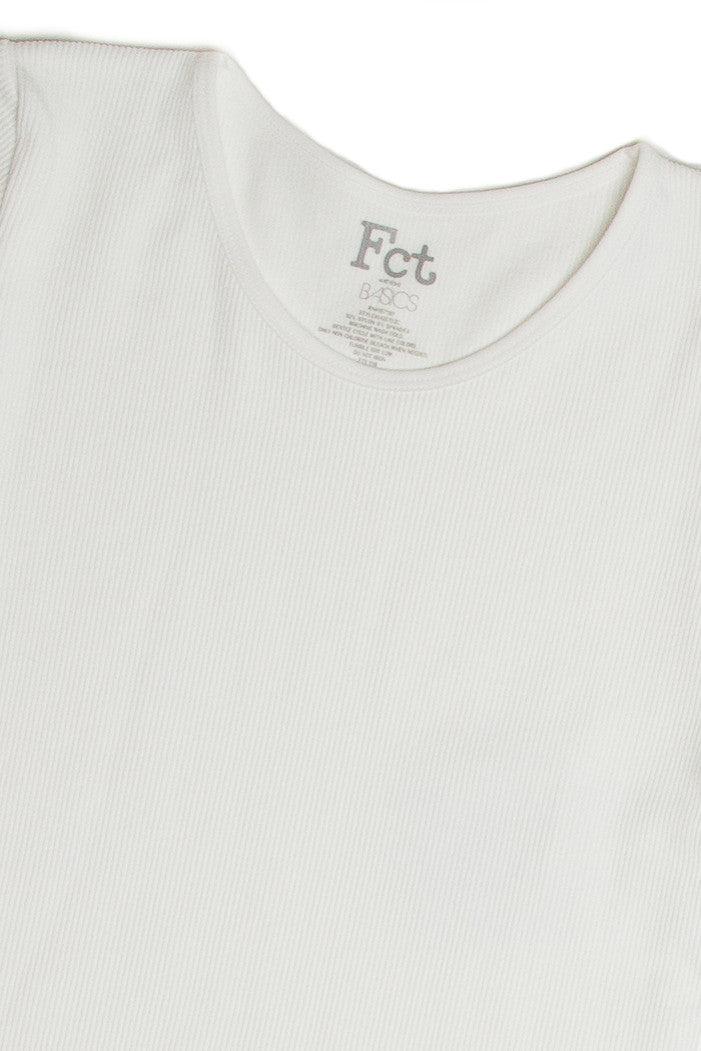 White Seamless Crew Neck Shirt Product Image